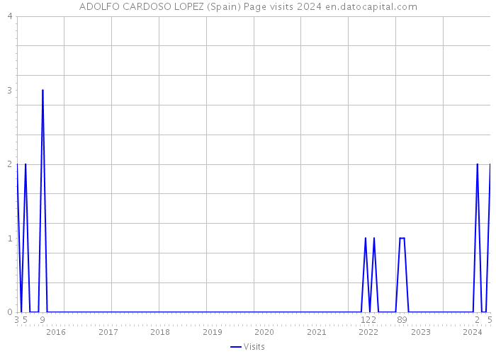 ADOLFO CARDOSO LOPEZ (Spain) Page visits 2024 