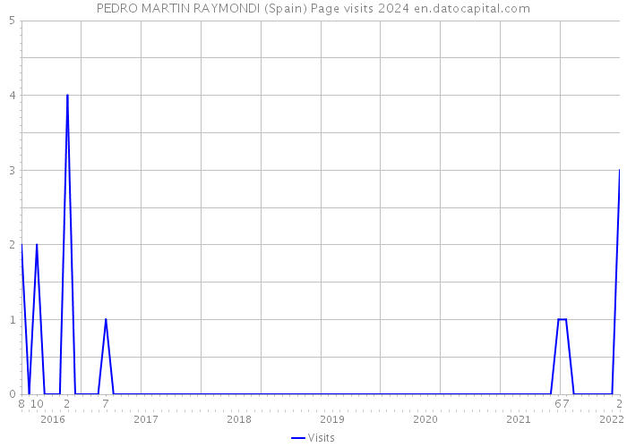 PEDRO MARTIN RAYMONDI (Spain) Page visits 2024 