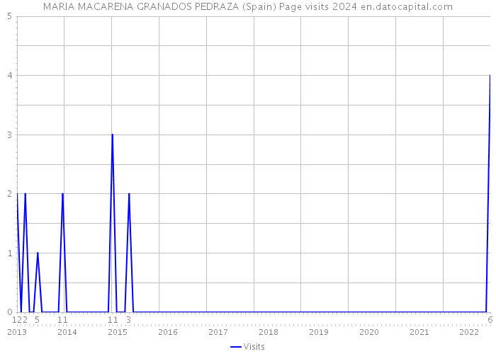 MARIA MACARENA GRANADOS PEDRAZA (Spain) Page visits 2024 