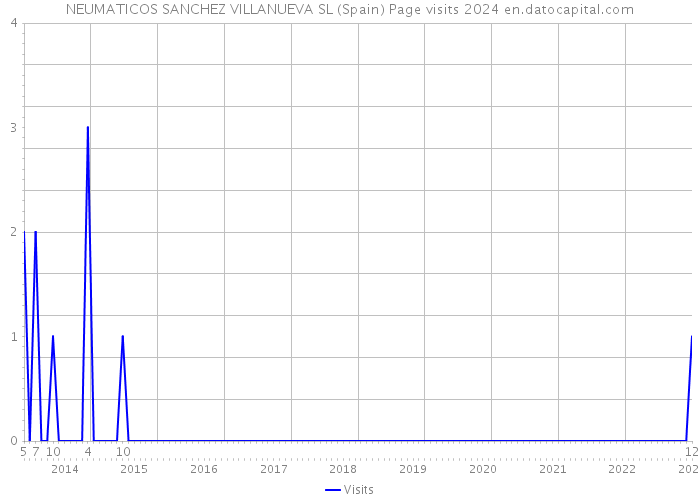 NEUMATICOS SANCHEZ VILLANUEVA SL (Spain) Page visits 2024 