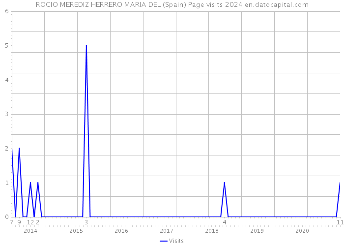 ROCIO MEREDIZ HERRERO MARIA DEL (Spain) Page visits 2024 
