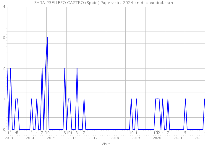 SARA PRELLEZO CASTRO (Spain) Page visits 2024 