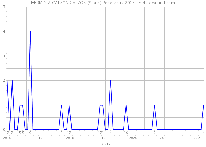 HERMINIA CALZON CALZON (Spain) Page visits 2024 