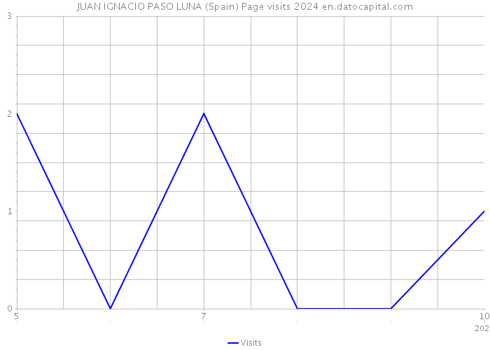 JUAN IGNACIO PASO LUNA (Spain) Page visits 2024 