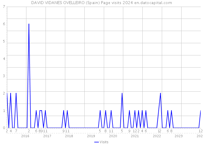 DAVID VIDANES OVELLEIRO (Spain) Page visits 2024 