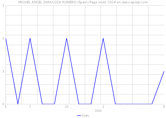 MIGUEL ANGEL ZARAGOZA ROMERO (Spain) Page visits 2024 