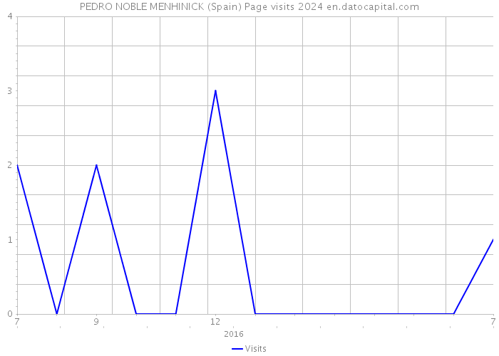 PEDRO NOBLE MENHINICK (Spain) Page visits 2024 