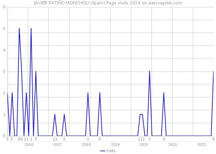 JAVIER PATIÑO MONCHOLI (Spain) Page visits 2024 