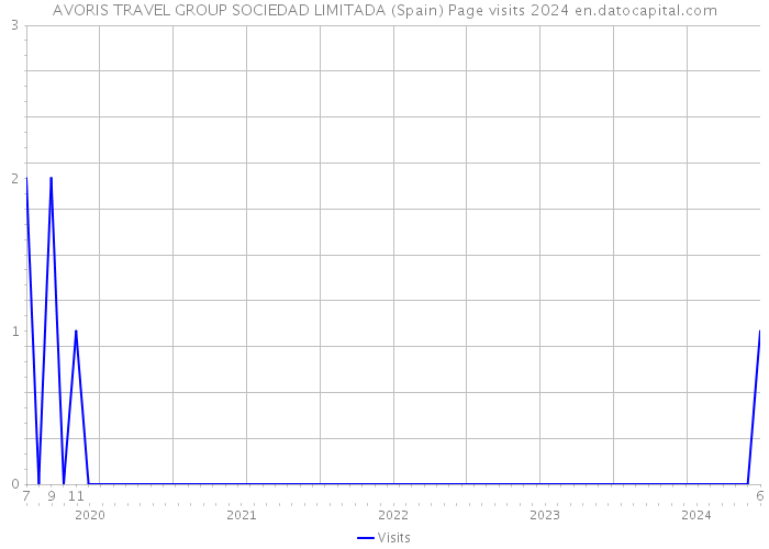 AVORIS TRAVEL GROUP SOCIEDAD LIMITADA (Spain) Page visits 2024 