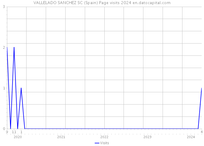 VALLELADO SANCHEZ SC (Spain) Page visits 2024 