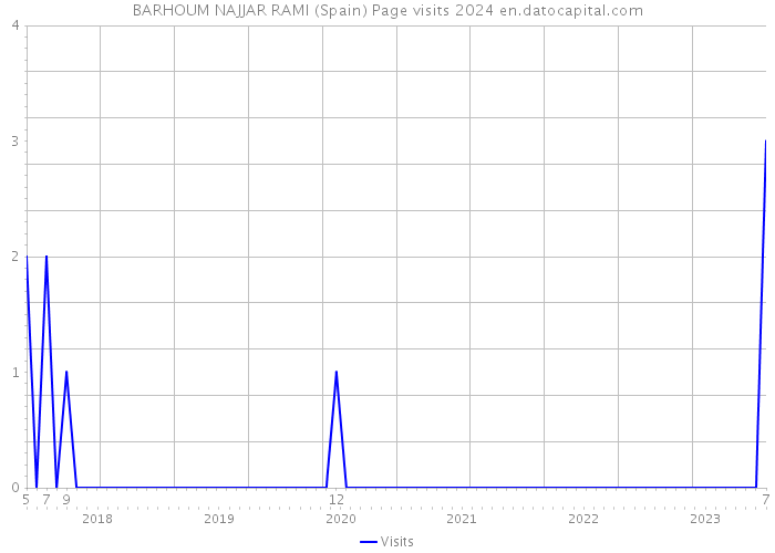 BARHOUM NAJJAR RAMI (Spain) Page visits 2024 