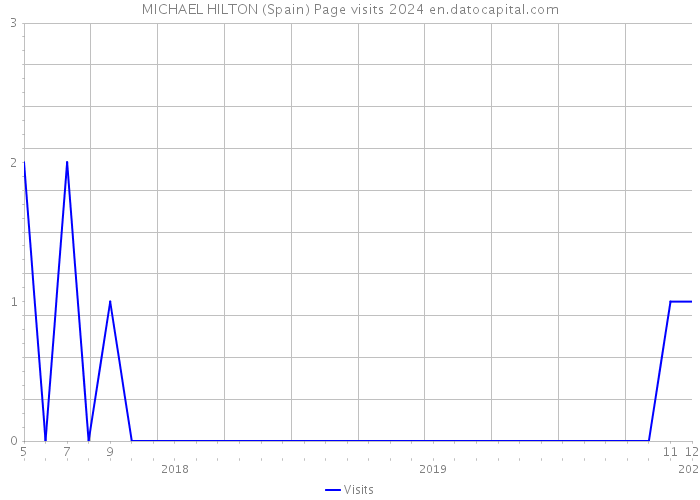 MICHAEL HILTON (Spain) Page visits 2024 