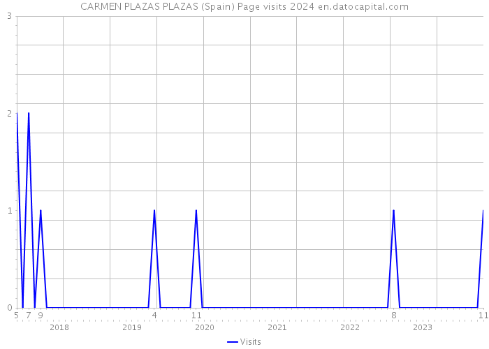 CARMEN PLAZAS PLAZAS (Spain) Page visits 2024 