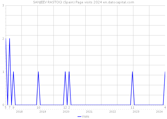 SANJEEV RASTOGI (Spain) Page visits 2024 