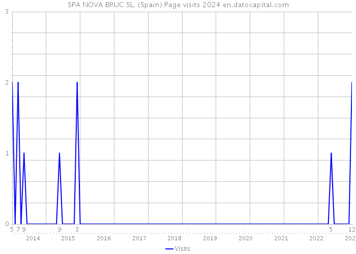 SPA NOVA BRUC SL. (Spain) Page visits 2024 