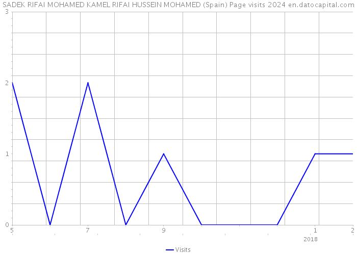 SADEK RIFAI MOHAMED KAMEL RIFAI HUSSEIN MOHAMED (Spain) Page visits 2024 