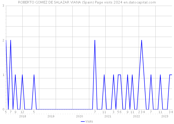 ROBERTO GOMEZ DE SALAZAR VIANA (Spain) Page visits 2024 
