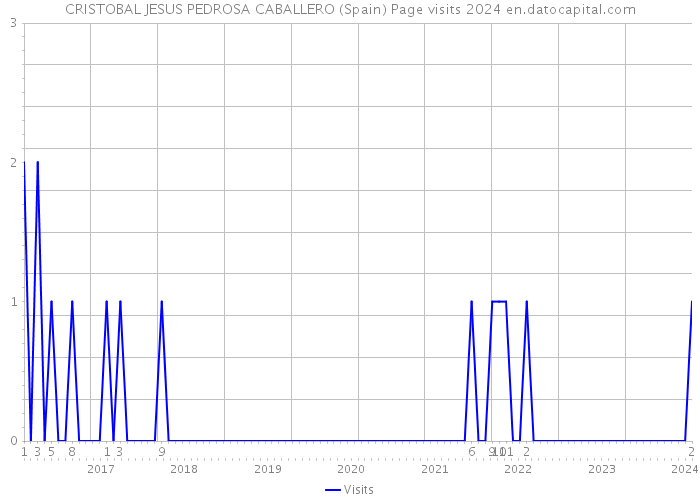 CRISTOBAL JESUS PEDROSA CABALLERO (Spain) Page visits 2024 