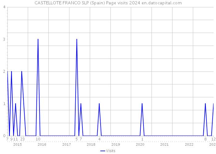 CASTELLOTE FRANCO SLP (Spain) Page visits 2024 