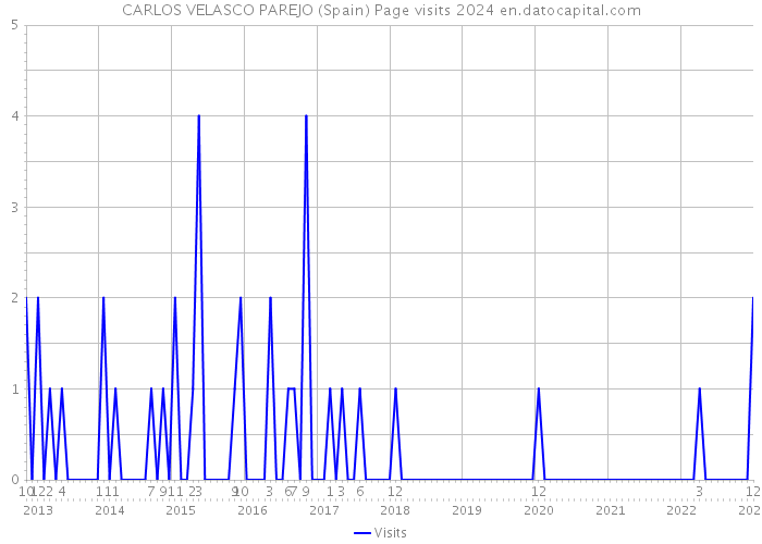CARLOS VELASCO PAREJO (Spain) Page visits 2024 