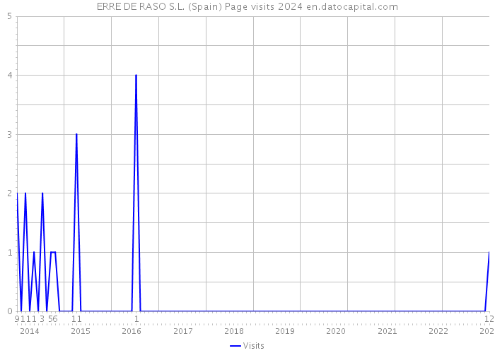 ERRE DE RASO S.L. (Spain) Page visits 2024 