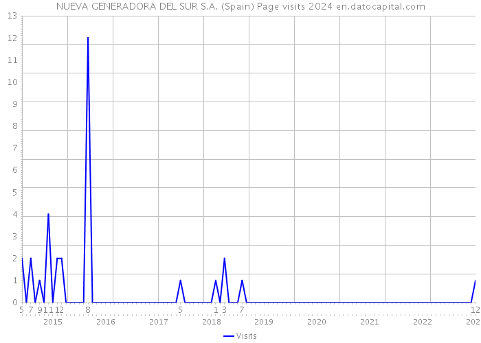 NUEVA GENERADORA DEL SUR S.A. (Spain) Page visits 2024 