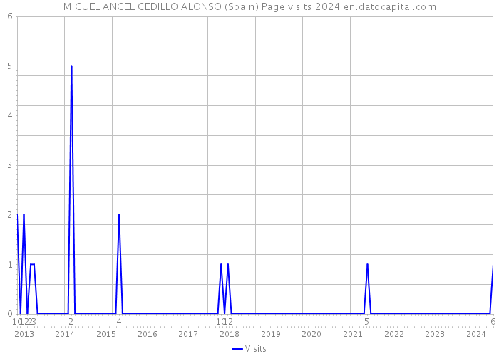 MIGUEL ANGEL CEDILLO ALONSO (Spain) Page visits 2024 