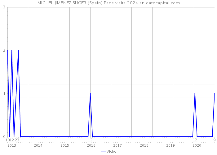 MIGUEL JIMENEZ BUGER (Spain) Page visits 2024 