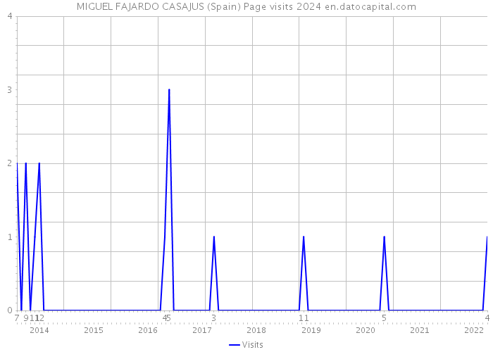 MIGUEL FAJARDO CASAJUS (Spain) Page visits 2024 