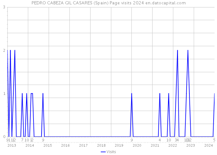 PEDRO CABEZA GIL CASARES (Spain) Page visits 2024 