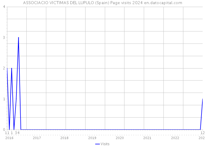 ASSOCIACIO VICTIMAS DEL LUPULO (Spain) Page visits 2024 