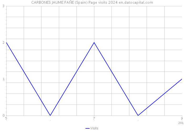 CARBONES JAUME FAÑE (Spain) Page visits 2024 