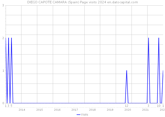 DIEGO CAPOTE CAMARA (Spain) Page visits 2024 