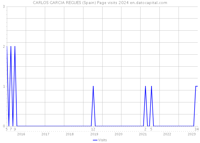 CARLOS GARCIA REGUES (Spain) Page visits 2024 