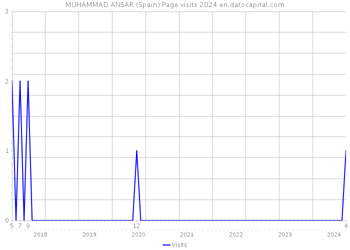 MUHAMMAD ANSAR (Spain) Page visits 2024 