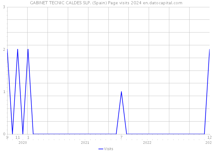 GABINET TECNIC CALDES SLP. (Spain) Page visits 2024 
