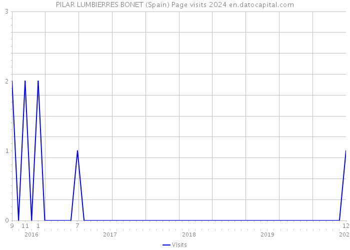 PILAR LUMBIERRES BONET (Spain) Page visits 2024 