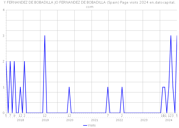Y FERNANDEZ DE BOBADILLA JO FERNANDEZ DE BOBADILLA (Spain) Page visits 2024 