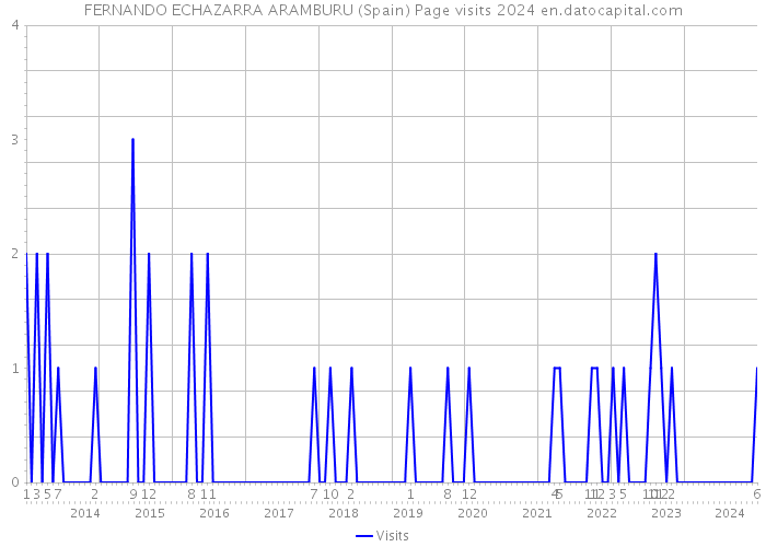 FERNANDO ECHAZARRA ARAMBURU (Spain) Page visits 2024 