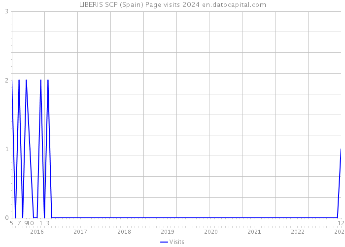 LIBERIS SCP (Spain) Page visits 2024 