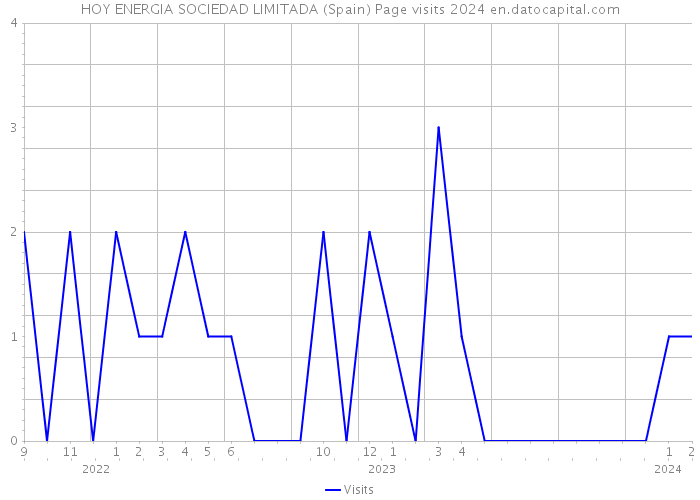 HOY ENERGIA SOCIEDAD LIMITADA (Spain) Page visits 2024 