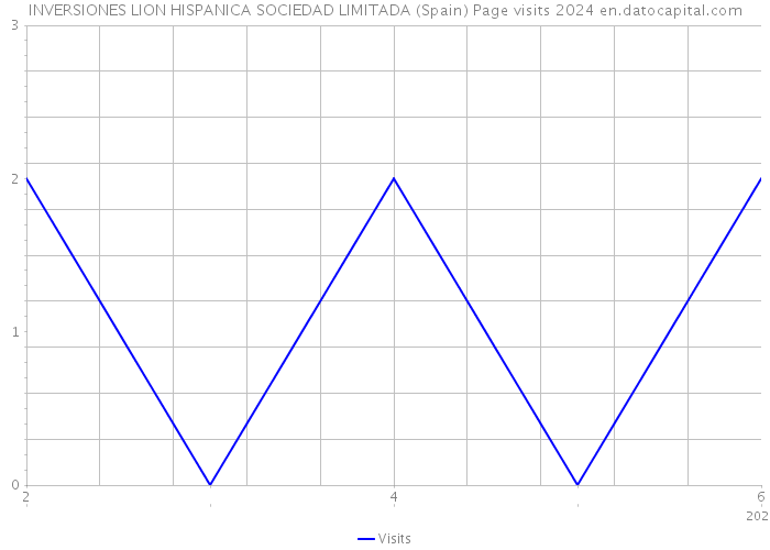 INVERSIONES LION HISPANICA SOCIEDAD LIMITADA (Spain) Page visits 2024 