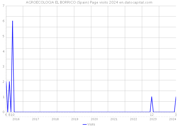 AGROECOLOGIA EL BORRICO (Spain) Page visits 2024 