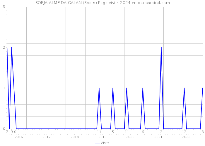 BORJA ALMEIDA GALAN (Spain) Page visits 2024 