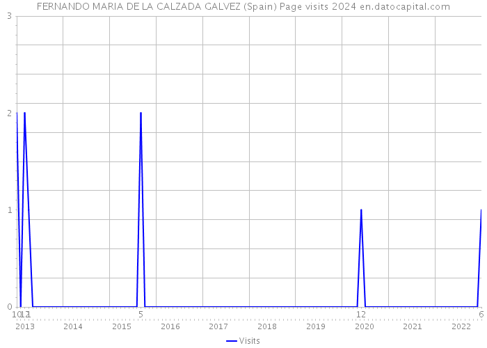 FERNANDO MARIA DE LA CALZADA GALVEZ (Spain) Page visits 2024 