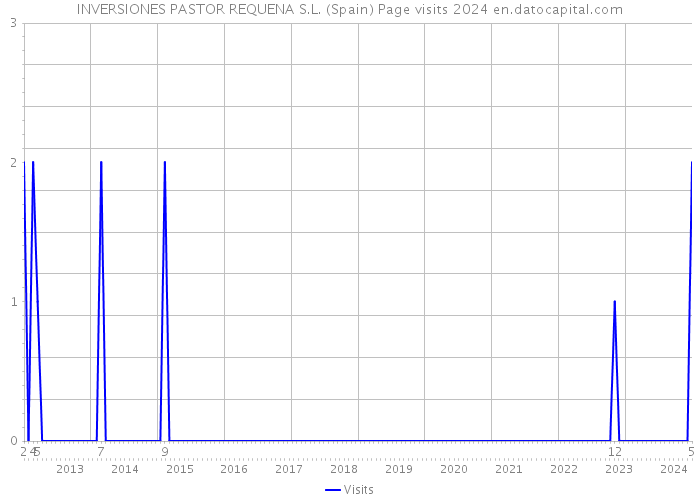 INVERSIONES PASTOR REQUENA S.L. (Spain) Page visits 2024 