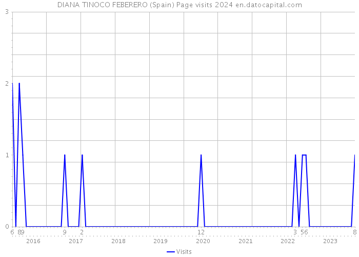 DIANA TINOCO FEBERERO (Spain) Page visits 2024 