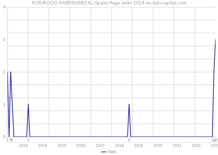 FUTUROCIO INVERSIONES SL (Spain) Page visits 2024 