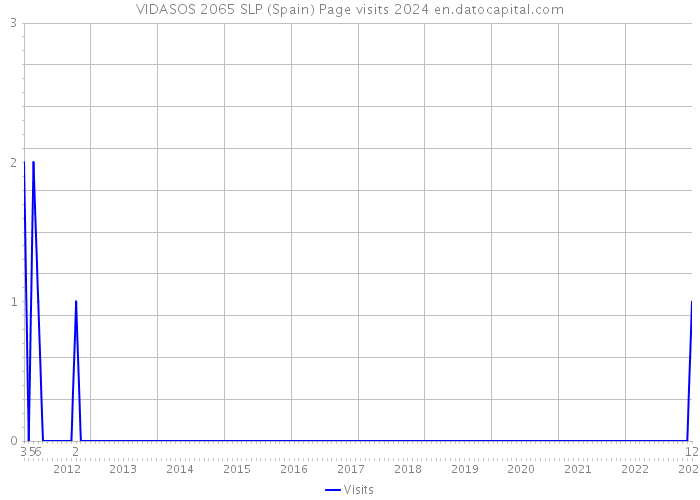 VIDASOS 2065 SLP (Spain) Page visits 2024 