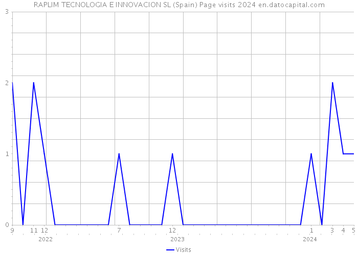 RAPLIM TECNOLOGIA E INNOVACION SL (Spain) Page visits 2024 